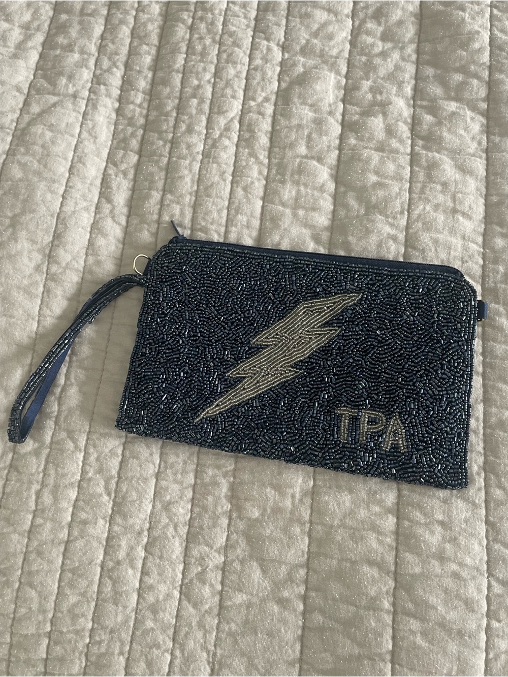 Tampa Bay Lightning beaded Wristlet Clutch
